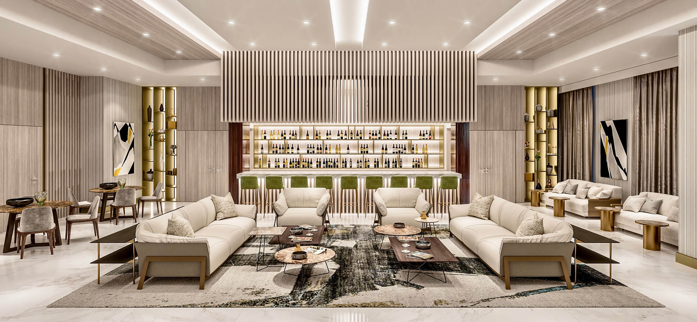 resident lounge luxury tower