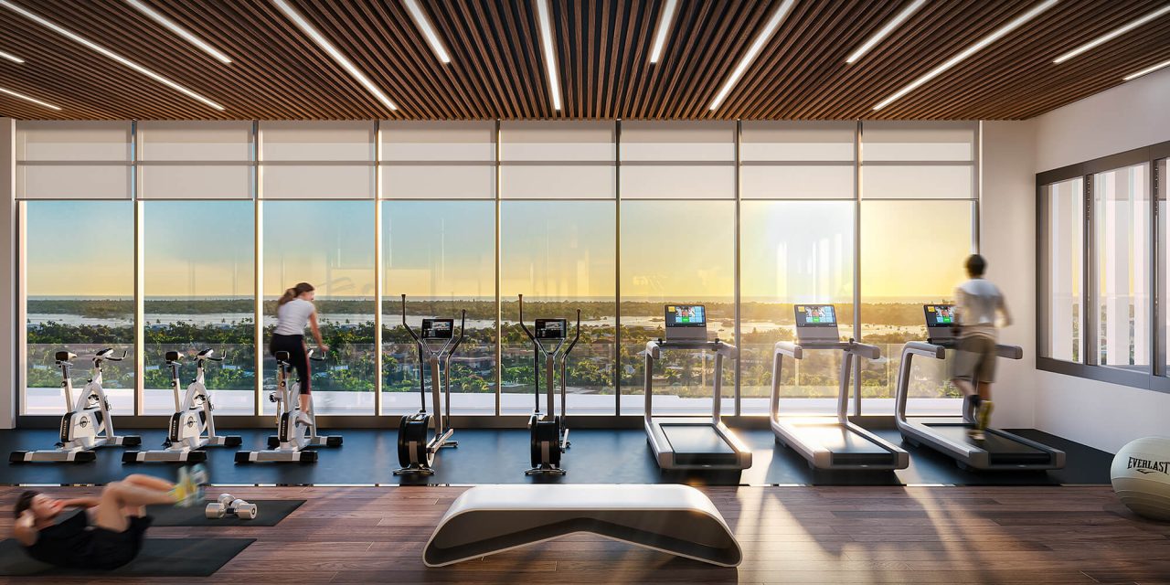 Aura’s Amenities Include A Rooftop Fitness Center